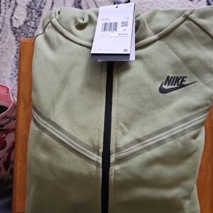 Womens 3xl Nike Light Olive Green Zip-Up Jacket New